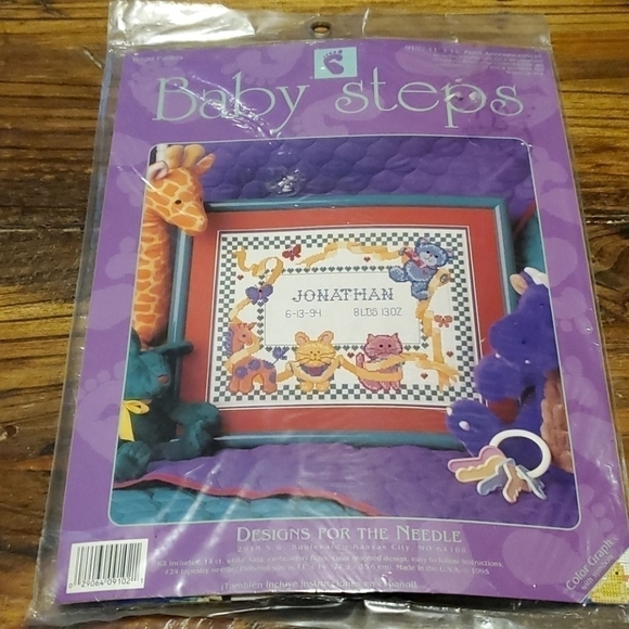 𝅺designs for the Needle Birth Announcement Kit - Picture 1 of 5